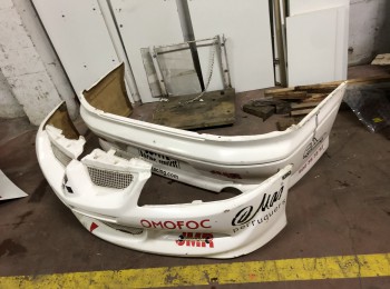 Paragolpes en fibra evo 8 y porton maletero