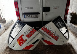 Puertas traseras mitsubishi lancer evo x (10) fibra