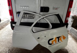 Puertas traseras mitsubishi lancer evo x (10) - fibra normal