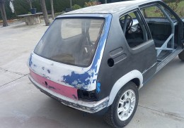 Carrocería peugeot 205 arco seguridad proyecto competición