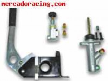 Freno de mano hidraulico + repartidor frenada